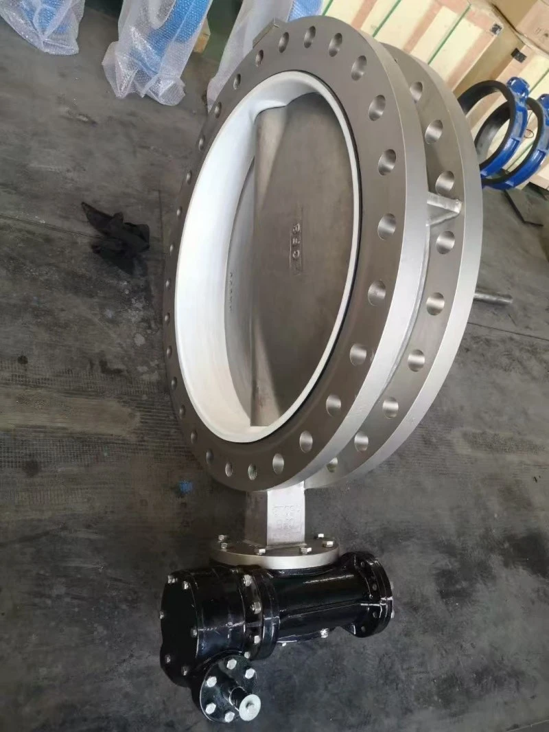 U Type Flange Ptfe Lined Butterfly Valve
